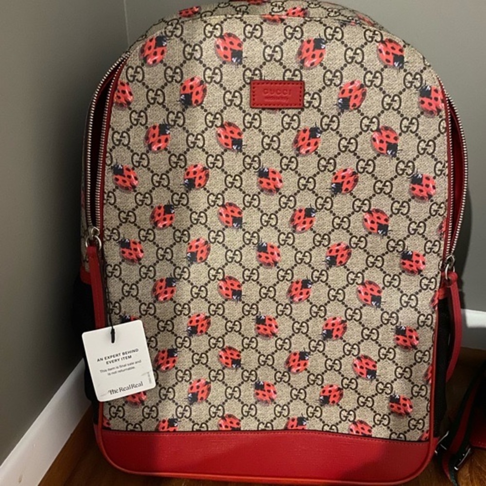 Gucci Ladybug 🐞 Diaper Changing Backpack